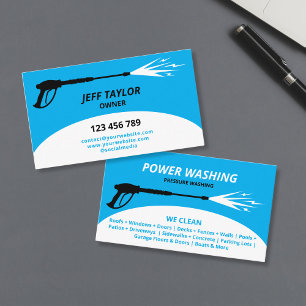 Carte De Visite Nettoyage haute pression professionnel Nettoyage s