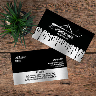 Carte De Visite Nettoyage haute pression professionnel Puissance d