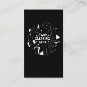 Carte De Visite Nettoyage ménager Lady Vacuum Nettoyeur ménager