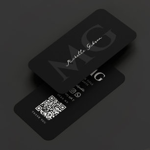 Carte De Visite Nettoyage moderne Marketing professionnel Noir
