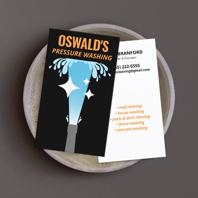 Carte De Visite Nettoyage Patriotique de lavage de pression (Créateur téléchargé)