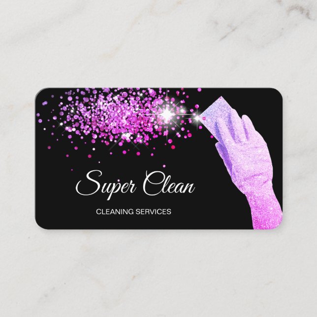 Carte De Visite Nettoyage Professionnel moderne (Devant)