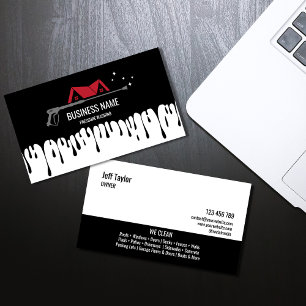 Carte De Visite Nettoyage professionnel sous pression Nettoyage ha