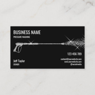 Carte De Visite Nettoyage professionnel sous pression Nettoyage so