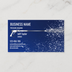 Carte De Visite Nettoyage professionnel sous pression Nettoyage so