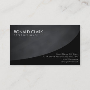 Carte De Visite Nettoyer Chalkboard professionnel noir élégant