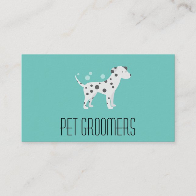 Carte De Visite Nettoyeur de chiens | Groomer | Services animaux (Devant)