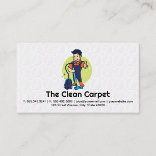 Carte De Visite Nettoyeur de tapis   Services à domicile