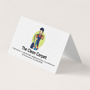 Carte De Visite Nettoyeur de tapis   Services à domicile