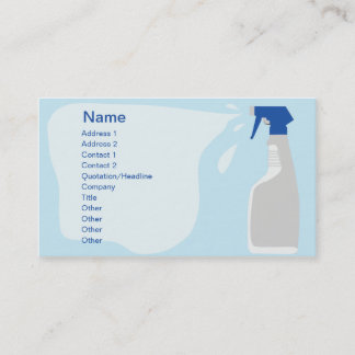 Carte De Visite Nettoyeur - Entreprise