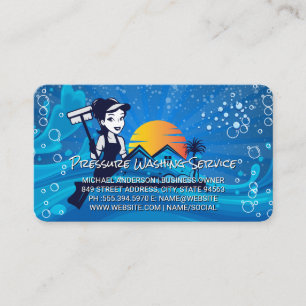Carte De Visite Nettoyeur haute pression Bulles Nettoyant