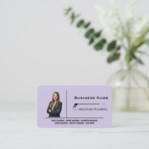 Carte De Visite Nettoyeur haute pression personnalisé lavage à hau