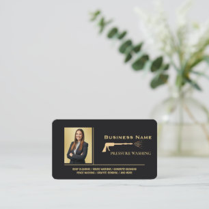 Carte De Visite Nettoyeur haute pression personnalisé nettoyage mo