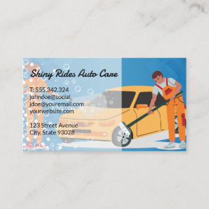 Carte De Visite Nettoyeurs de lavage de voiture
