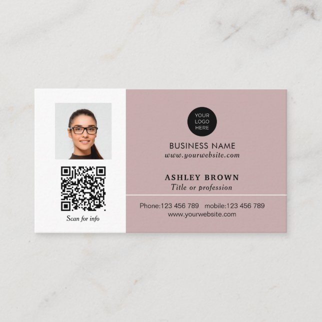 Carte De Visite Networking immobilier QR code photo professionnell (Devant)