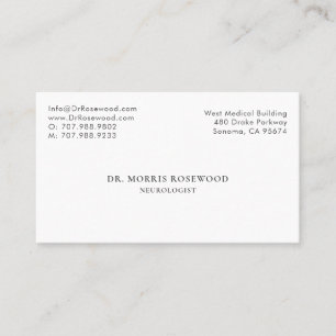 Carte De Visite Neurologue