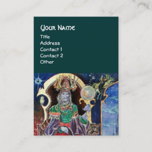 Carte De Visite NEUROMANCER, vert de rouge bleu