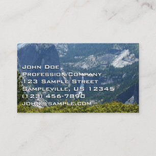Carte De Visite Nevada Falls depuis le Panorama Trail