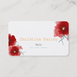 Carte De Visite New York Boston Hair