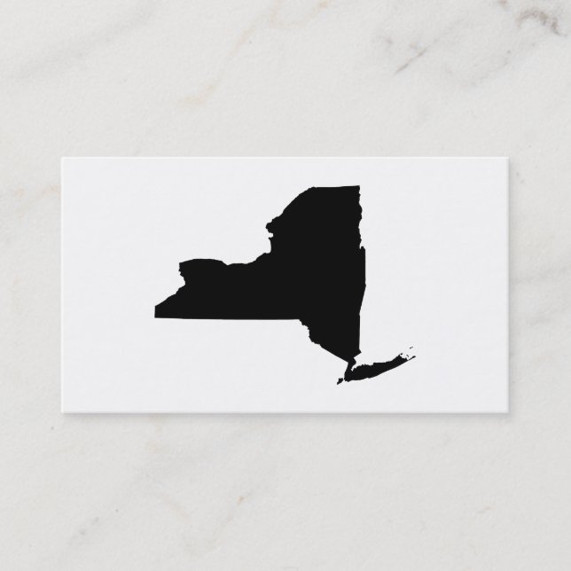 Carte De Visite New York en noir et blanc (Devant)