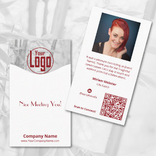 Carte De Visite Nice Meeting You - Life Coach Company