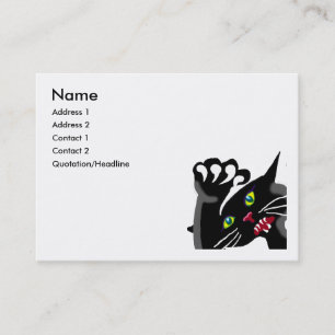 Carte De Visite Ninja kitten - un chat avec attitude