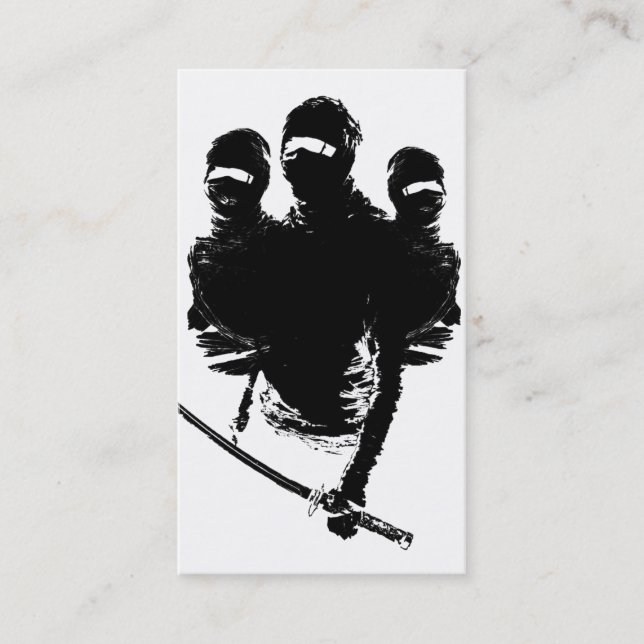 Carte De Visite ninjas de tres (Devant)