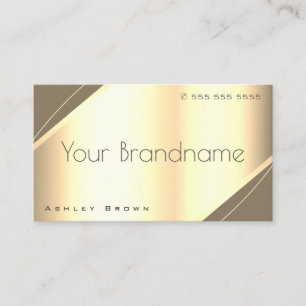Carte De Visite Noble Gold Effet Luxueux Style Professionnel