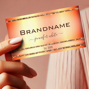 Carte De Visite Noble Rose Gold Effet Parties scintillant chatoyan