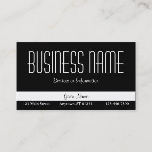 Carte de visite noir