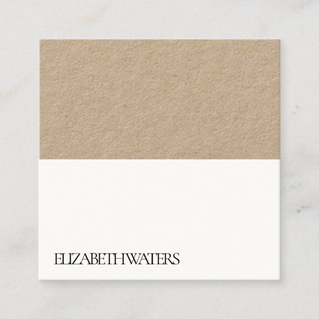 CARTE DE VISITE : NOIR + BLANC (Devant)