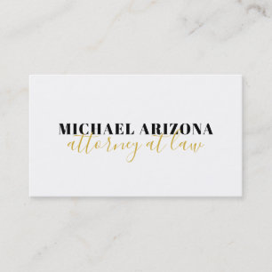 Carte De Visite Noir & Blanc Minimaliste Simple Plaque