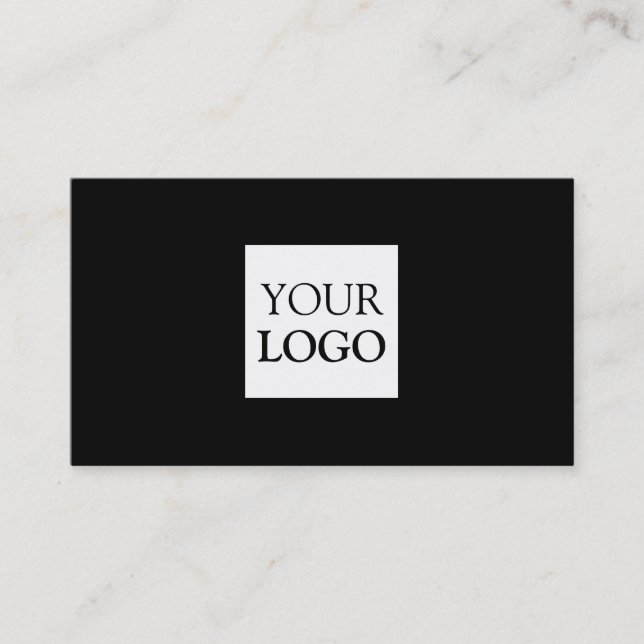 Carte De Visite Noir classique Premium (Devant)