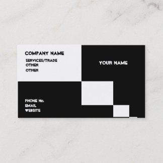 Carte de visite noir et blanc