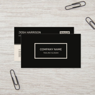 Carte de visite noir et blanc