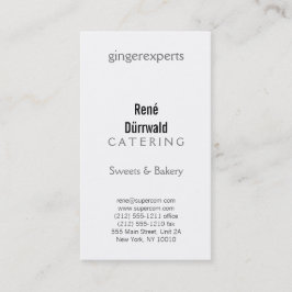 Carte De Visite Noir et blanc