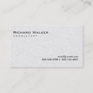 Carte De Visite Noir et blanc Gris professionnel Cool simple