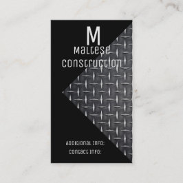 Carte de visite noir et métal 2