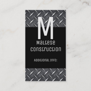 Carte de visite noir et métal 4