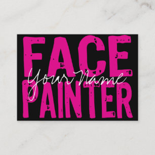 Carte De Visite Noir et rose