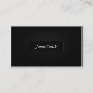 Carte De Visite Noir lisse