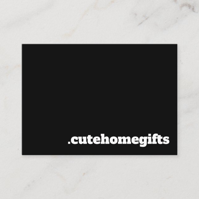 Carte De Visite Noir minimal moderne élégant (Devant)