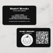 Carte de visite noir minimaliste moderne