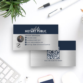 Carte De Visite Noir moderne Noir Mobile Noir Code QR public