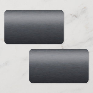 Carte De Visite Noir noir métallique