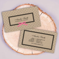 Noir Polka Dot rose Ruban Médias sociaux Kraft