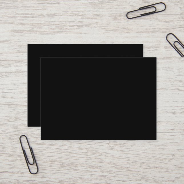 Carte de visite noir puissant (Devant/Arrière en situation)