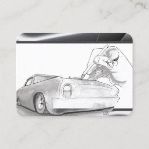 Carte De Visite Noir, rouge, blanc, fin