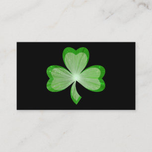 carte de visite noir shamrock