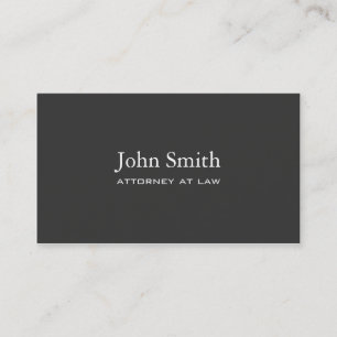 Carte De Visite Noir simple simple élégant professionnel de